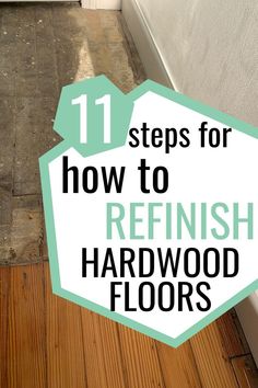 How to refinish hardwood floors Older Home Remodel Before After, House Remodeling Ideas Before And After, Old Hardwood Floors, Old Flooring, Old Houses Renovation