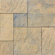 Patio-on-a-Pallet 120 in. x 120 in. Tan Variegated Dutch York-stone Concrete Paver (Pallet of 44-Pieces) - Super Arbor Pavers Patio, Pallet Floors, Patio Blocks, Large Pavers, Natural Stone Texture, Porch Landscaping, York Stone, Paver Designs, Paver Tiles