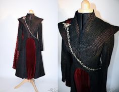 Daenerys Targaryen Season 7, Tafetta Fabric, Daena Targaryen, Red Shades, Velvet Gown