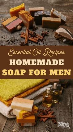 homemade soap for men with essential oils