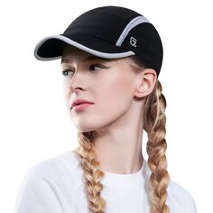 PRICES MAY VARY. ULTRA LIGHT PERFORMANCE CAP: This woman's hat is made of ultra-light tech fabric，100% recycled polyester, lightweight, quick dry, soft. anti-wrinkle and anti-static, there is a cool and refreshing feeling in the hot summer. It weighs only 2 ounces / 58 grams, it will not feel overweight when you wear it UPF 50+ SUN PROTECTION: Stop risking your health and safety by walking outdoors without adequate sun protection, especially in summer. our hat has been tested for sun protection Ponytail Hats, Outdoor Cap, Running Hats, Beach Tennis, Ponytail Hat, Outdoor Hats, Travel Hiking, Daily Walk, Hat For Women