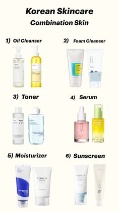 Korean skincare, combination skincare, combinational skincare Skin Care Routine Combination Korean Skincare, Skin Care Combination Skin Products, Skin Care Korean Products Aesthetic, Face Products For Combination Skin, Korean Skin Care Products For Combination Skin, Skincare Tips For Combination Skin, Skincare Combination Skin Products, Combined Skin Care Routine, Korean Skincare Recommendations