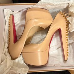 Great Condition Only Wore Twice Original Price $1300 Great Deal Louboutin Platform Heels, Shoes Beige, Louboutin Shoes, Christian Louboutin Shoes, Platform Heels, Christian Louboutin, Great Deals, Women Shoes, Heels