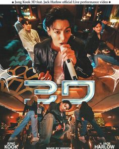 the movie poster for d p d is shown in front of a group of people