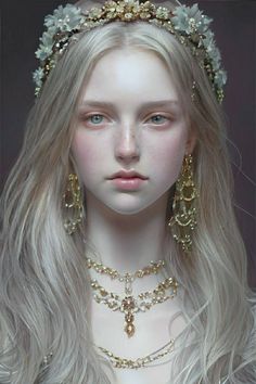 Pretty Girl White Long Hair with Blue Eyes Simple Design Clothes, Diphylleia Grayi, Vampire Art, Pretty Princess, Face Photography, Warrior Girl, Aesthetic Photography Grunge, Cool Wallpapers Art, Princess Art