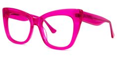 Square Pink Eyeglasses | Voogueme.com Hot Pink Glasses, Pink Glasses Frames, Zenni Glasses, Glasses 2023, Glasses Inspo, Pretty Sunglasses, Big Glasses, Pink Eyeglasses, Trendy Eyewear