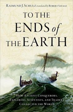 the book cover for to the ends of the earth, with two ships in rough water