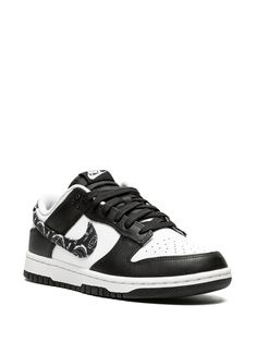 Nike Dunk Low ESS "Black Paisley" Sneakers - Farfetch Nike Dunks Paisley, Nike Dunk Low Paisley, Paisley Dunks, Dunk Low Paisley, Black Sneakers Women, Dunk Lows, Lanvin Sneakers, Dior Sneakers, Balenciaga Sneakers