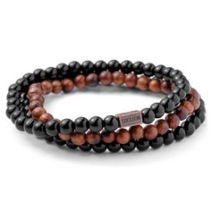 Lucleon Wood & Stone Bracelets | Lucleon | In stock! Stackable Beaded Bracelets, Cheap Bracelets, Surfer Bracelets, Stone Bracelets, Wooden Bracelet, Simple Diamonds, Wood Stone, Mens Beaded Bracelets, Cute Bracelets