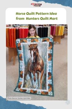 Horse Quilt Pattern Idea from  Hunters Quilt Mart