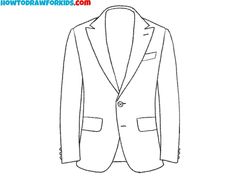 How to Draw a Blazer - Easy Drawing Tutorial For Kids