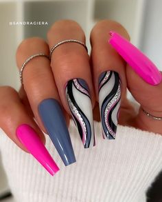 Nails Ballerina, Nails Neon, Nails Nude, Fall Gel Nails, Glamour Nails, Nails Design With Rhinestones, Print Nails