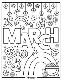 the march coloring page for kids