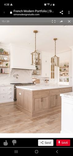 the kitchen is clean and ready for us to use in its new owner's home