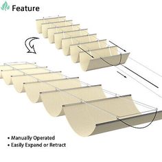 an image of a set of awnings with instructions