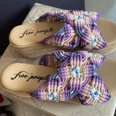 Beautiful And Fun Boho Highline Platform Shoes By Free People. Size 6/36. Never Worn. Beautiful Crochet Sandals In Purple, Pink, Tan, Cream, Blue. Casual Purple High Heel Sandals, Casual Purple Heels, Casual Purple Round Toe Heels, Casual Purple Synthetic Heels, Beach Lace-up Sandals With Platform And Open Toe, Vacation Lace-up Platform Sandals In Synthetic, Synthetic Lace-up Sandals With Platform, Synthetic Platform Lace-up Sandals With Ankle Strap, Wood Platform Sandals