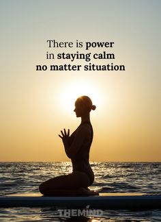 there is power in staying calm no matter situation