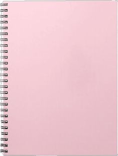 a spiral notebook with pink paper on top