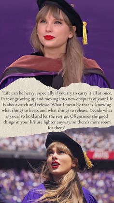 taylor swift's graduation speech from her high school musical career