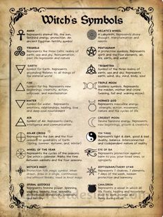 Witch Symbols, Spells For Beginners, Magia Das Ervas, Wiccan Symbols, Witchcraft Books, Grimoire Book