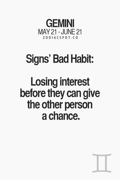 a poster with the words, signs bad habit losing interest before they can give the other person a chance