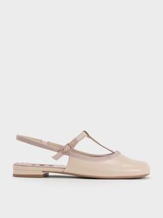 Formal Spring Slingback Ballet Flats, Elegant T-strap Slingback Pumps For Spring, Elegant Spring T-strap Slingback Pumps, Elegant Spring Slingback Ballet Flats, Slingback Flats, Brand Collaboration, Charles Keith, Low Block Heels, Get The Job