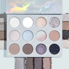 Cloud 9 Shadow Palette | ColourPop Colourpop Blush, Colourpop Palette, Silvery Blue, Eye Makeup Pictures, Blue Palette, Colourpop Cosmetics, Makeup Game