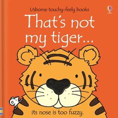 a children's book with an image of a tiger