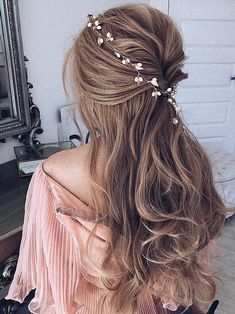 DONNA | ULYANA ASTER Rapunzel Braid Wedding Hair, Hair Vine Wedding Braid, Fairy Wedding Hair Updo, Fishtail Boho Wedding Hair, Modern Wedding Hairstyles, Long Braid Wedding Hair Rapunzel, Best Hair Extensions, Wedding Hair Styles, Easy Hairstyles For Thick Hair