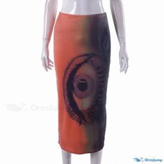 Orcajump - Fashionable Printed Casual Midi Skirt with Sexy High-Waist and Figure-Flattering Design Casual Midi Skirt, Midi Skirt Casual, Wrap Around Skirt, Types Of Skirts, Midi Skirt, High Waist, High Waisted, Skirt, Quick Saves