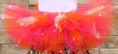 "A stunning, sparkly red, orange and gold glitter tutu All tutus are made with high quality tulle and a 1\" non-roll waist band.  I make all my tutus very full and fluffy.  I put as much tulle as I can possibly fit. Each tutu has a matching bow attached. When measuring your child's waist, order the size that is 2 inches smaller than her actual waist since the band is made of elastic. Tutu Size Chart 0-6 mo         14\" waist    6\"length 6-12 mo       15\"waist     6\"length 12-24 mo     16\"wai Pink Tulle Tutu Dress For Festive Occasions, Festive Pink Tulle Tutu Dress, Orange Tulle Tutu Dress For Party, Orange Tulle Tutu Party Dress, Tutu Size Chart, Tutu Shirt, Gold Tutu, Orange And Gold, Girls Clothing Sets