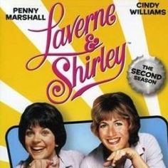 two women standing next to each other in front of a yellow and white background with the words lavene & shriey on it