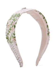 light pink/multicolour mesh design all-over floral embroidery sequin embellishment pull-on style Floral Hair Accessories, Headband White, Interesting Outfits, Lace Headband, Sequin Embellishment, Floral Accessories Hair, Hair Band Accessories, Aesthetic Jewelry, Clothing Pieces