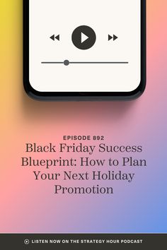 the text reads black friday success blueprint how to plan your next holiday promotion on a colorful background