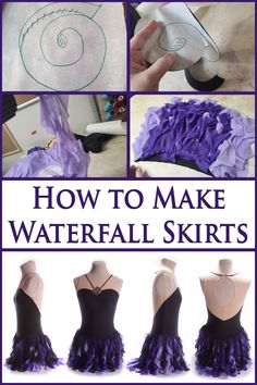 how to make waterfallal skirts with paper