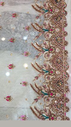 Kurta Lehenga, Pakistani Bridal Wear, French Knot, Indian Embroidery, Silk Ribbon Embroidery, Beige Dresses, Embroidery And Stitching, Indian Fashion