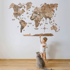 Thanksgiving Wall Decor, Thanksgiving Wall Art, Wooden World Map, Wood World Map, Wooden Plane, Big Wall Art, Wooden Map, Sophisticated Decor, Fall Thanksgiving Decor