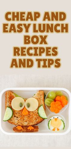 an easy lunch box recipe for kids to make and eat with the help of their parents