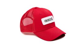 a red cap with the word esp on it and a white patch in the middle