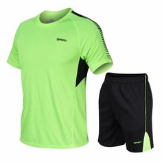 Breathable Sportswear T-shirt, Breathable Short Sleeve T-shirt For Sports Events, Green Sportswear T-shirt For Summer, Green Crew Neck T-shirt For Gym, Black Summer Training T-shirt, Breathable Short Sleeve T-shirt For Light Sports, Summer Training T-shirt With Crew Neck, Sporty Short Sleeve T-shirt For Light Sports, Casual Green Breathable T-shirt