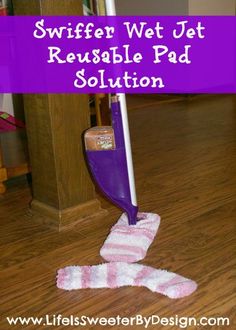 the swiffer wet jet reusable pad solution is an easy way to clean your floors