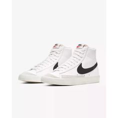 Nike Blazer Mid '77 Vintage Bq6806-100 Sneakers Men's White Basketball Shoes Bu1 Description Nike Blazer Mid '77 Vintage Bq6806-100 Sneakers Men's White Basketball Shoes Bu1. Product Detail Brand: Nike Model: Nike Blazer Mid '77 Vintage Bq6806-100 Department: Men's Color: White Black Please Message Me If You Have Any Questions. I Stand By All Of My Items Before And After Purchase. Please See My Feedback. We Do Not Combine Shipping Unless It’s At Least 7 Orders To Combine. If You Ask Us To Cancel Blazer Mid 77 Vintage, Black Basketball Shoes, White Basketball Shoes, Dr Shoes, Nike Shoes Girls, Preppy Shoes, Nike Blazer Mid 77, Nike Blazers Mid, Nike Blazer Mid