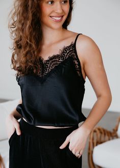 Fig Leaves, Black Camisole, Vintage Havana, Graphic Tops, Large Bust, Sheer Lace, Small Bust, Black Media, Lace Detail