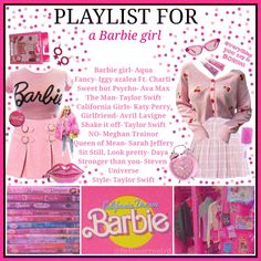 an advertisement for barbie's baby clothes and accessories