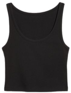 Basic Fitted Tank Top With Scoop Back, Basic Fitted Ribbed Tank Top, Basic Ribbed Fitted Tank Top, Fitted Tank Top With Scoop Back, Fitted Ribbed Tank Top With Scoop Back, Fitted Cotton Tank Top With Scoop Back, Black Scoop Neck Casual Tank Top, Casual Black Scoop Neck Tank Top, Cotton Solid Color Tank Top With Scoop Back