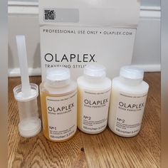 Brand New Directly From Cosmoprof. I Am A Licensed Professional. Price Firm. Repair And Rebuild Your Hair No Matter Where You Are With The Olaplex Travel Stylist Kit That Includes Three Tsa-Approved Olaplex Travel Sizes. This Olaplex Bundle Includes Both Steps In The Award-Winning Olaplex Routine And Contains The Patented Formula That Repairs Broken Bonds Within The Hair That Results From Chemical, Thermal And Mechanical Damage. With This Olaplex Set, You Can Lighten, Color, Perm Or Straighten Your Hair Without Causing Hair Damage. Features & Benefits: Cruelty-Free Suitable For All Hair Types Repairs Hair From All Chemical And Color Services Damage Deep Conditioning Treatment Reduces Fu Olaplex Routine, Olaplex Set, Stylist Kit, Broken Bonds, Hair Damage, Tsa Approved, Deep Conditioning, Hair Breakage, Hair Repair