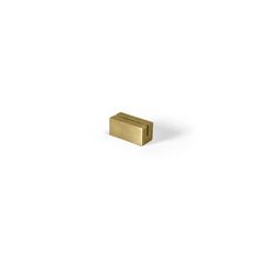 a gold square object on a white background