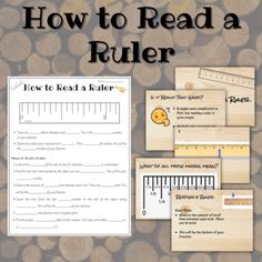 how to read a ruler with pictures and text overlaying the words, how to read a ruler