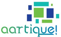 the logo for artiquel is shown in blue, green and white squares on a white background