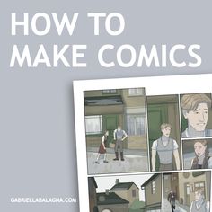 an image of how to make comics in cartoon style with the title'how to make comics '